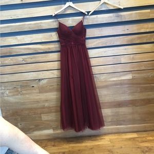 BHLDN Bridesmaid dress-maroon